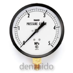 タスコ 100φフレアタイプ圧力計 5.0MPa 100Φフレアタイプ圧力計 5.0MPa TA141GF-350
