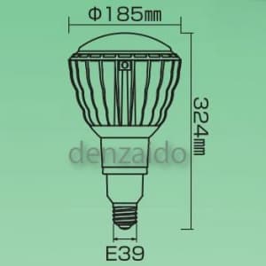 日動工業 【生産完了品】LED電球 水銀灯400W相当 昼白色 E39口金 照射角120度 100V/200V兼用 《エコビック》 LED電球 水銀灯400W相当 昼白色 E39口金 照射角120度 100V/200V兼用 《エコビック》 L100W-E39-WBK-50K 画像3