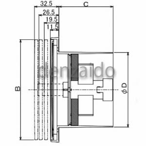 バクマ工業 【生産完了品】樹脂製プッシュ式レジスター 空気清浄フィルター+遮音シート付 自然給気用 壁面・天井面取付兼用型 樹脂製プッシュ式レジスター 空気清浄フィルター+遮音シート付 自然給気用 壁面・天井面取付兼用型 REP-150JFS 画像3