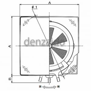 バクマ工業 樹脂製角型レジスター 自然給気用 標準型 壁面取付用 アイボリー 樹脂製角型レジスター 自然給気用 標準型 壁面取付用 アイボリー RE-150JF 画像2