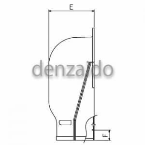 バクマ工業 ウォールコーナー 壁面取り出し用 14型 アイボリー 《スマートダクト ADシリーズ》 ウォールコーナー 壁面取り出し用 14型 アイボリー 《スマートダクト ADシリーズ》 AW-14-I 画像3