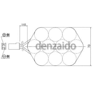 パナソニック 【生産完了品】誘導灯・非常灯用交換電池 12.0V 2000mAh 誘導灯・非常灯用交換電池 12.0V 2000mAh FK373 画像2