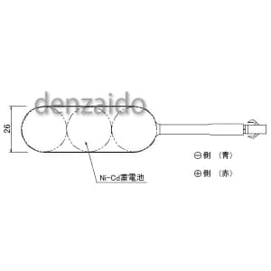 パナソニック 【生産完了品】誘導灯・非常灯用交換電池 3.6V 2500mAh 誘導灯・非常灯用交換電池 3.6V 2500mAh FK666 画像3