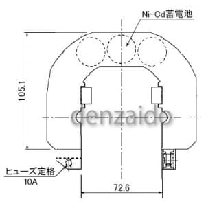 パナソニック 【生産完了品】誘導灯・非常灯用交換電池 3.6V 2500mAh 誘導灯・非常灯用交換電池 3.6V 2500mAh FK696C 画像2