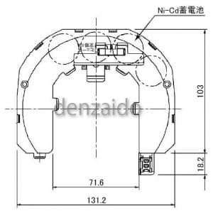 パナソニック 【生産完了品】誘導灯・非常灯用交換電池 4.8V 2500mAh 誘導灯・非常灯用交換電池 4.8V 2500mAh FK697N 画像2