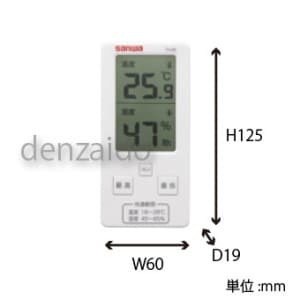 三和電気計器 【生産完了品】環境測定器 温・湿度計 室内用 デジタル 環境測定器 温・湿度計 室内用 デジタル TH20 画像2