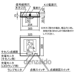 パナソニック 【生産完了品】LED誘導灯 壁埋込型 B級・BL形(20B形) 片面型・点滅形 自己点検機能付 長時間定格型(60分間) 《コンパクトスクエア》 LED誘導灯 壁埋込型 B級・BL形(20B形) 片面型・点滅形 自己点検機能付 長時間定格型(60分間) 《コンパクトスクエア》 FA20310KLE1 画像3