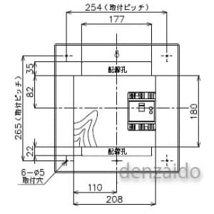 パナソニック 【生産完了品】ガス発電/燃料電池リニューアルボックス 引込開閉器用スペース付 BQCタイプ H325×W314×D110 ガス発電/燃料電池リニューアルボックス 引込開閉器用スペース付 BQCタイプ H325×W314×D110 BQC325WG 画像5