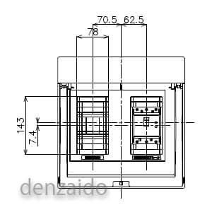 パナソニック 【生産完了品】ガス発電/燃料電池リニューアルボックス 引込開閉器用スペース付 BQCタイプ H325×W314×D97 ガス発電/燃料電池リニューアルボックス 引込開閉器用スペース付 BQCタイプ H325×W314×D97 BQC825WG 画像3