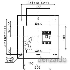 パナソニック 【生産完了品】ガス発電/燃料電池リニューアルボックス 引込開閉器用スペース付 BQCタイプ H325×W314×D97 ガス発電/燃料電池リニューアルボックス 引込開閉器用スペース付 BQCタイプ H325×W314×D97 BQC825WG 画像5