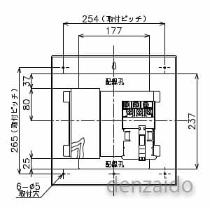 パナソニック 【生産完了品】EV・PHEV充電回路用リニューアルボックス 単相2線式 スペース付 BQCタイプ H325×W314×D110 EV・PHEV充電回路用リニューアルボックス 単相2線式 スペース付 BQCタイプ H325×W314×D110 BQC325WEV 画像5