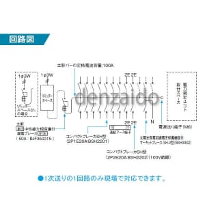 パナソニック 【生産完了品】太陽光発電システム・エネルック電力測定ユニット対応住宅分電盤 リミッタースペース付 出力電気方式単相3線 露出・半埋込両用形 回路数18+回路スペース3 《コスモパネルコンパクト21》 太陽光発電システム・エネルック電力測定ユニット対応住宅分電盤 リミッタースペース付 出力電気方式単相3線 露出・半埋込両用形 回路数18+回路スペース3 《コスモパネルコンパクト21》 BQEM35183J 画像3