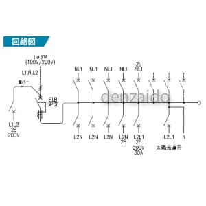 パナソニック 【生産完了品】太陽光発電システム・エコキュート・IH対応住宅分電盤 出力電気方式単相2線200V用 露出・半埋込両用形 回路数10+回路スペース3 75A 《コスモパネルコンパクト21》 太陽光発電システム・エコキュート・IH対応住宅分電盤 出力電気方式単相2線200V用 露出・半埋込両用形 回路数10+回路スペース3 75A 《コスモパネルコンパクト21》 BQE87103S2 画像2