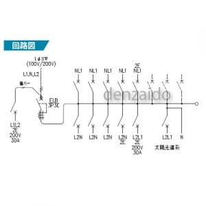 パナソニック 【生産完了品】太陽光発電システム・エコキュート・電気温水器・IH対応住宅分電盤 出力電気方式単相2線200V用 露出・半埋込両用形 回路数10+回路スペース3 60A 《コスモパネルコンパクト21》 太陽光発電システム・エコキュート・電気温水器・IH対応住宅分電盤 出力電気方式単相2線200V用 露出・半埋込両用形 回路数10+回路スペース3 60A 《コスモパネルコンパクト21》 BQE86103S3 画像2