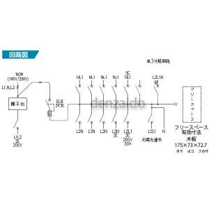 パナソニック 【生産完了品】太陽光発電システム・エコキュート・IH対応住宅分電盤 センサーユニット用電源ブレーカ内蔵 出力電気方式単相2線200V用 露出・半埋込両用形 回路数10+回路スペース1 フリースペース付 50A 《コスモパネルコンパクト21》 太陽光発電システム・エコキュート・IH対応住宅分電盤 センサーユニット用電源ブレーカ内蔵 出力電気方式単相2線200V用 露出・半埋込両用形 回路数10+回路スペース1 フリースペース付 50A 《コスモパネルコンパクト21》 BQEF85101S2 画像2