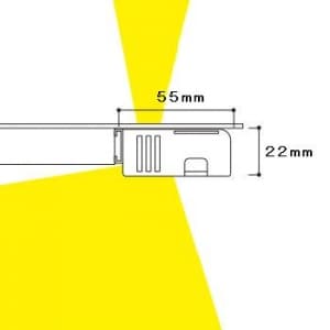 DNライティング 【生産完了品】棚照明器具たなライト スリット付 《ラス ブイエス》 上下照射型 全長1214mm シルバー  LUS-VS1214S 画像5