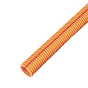 未来工業 CD管 《ミラフレキCD》 サイズ(内径)14mm コンクリート埋没専用 オレンジ ライン色:赤 MFCD-14R