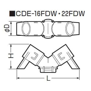 未来工業 デッキプレート用送りエンド CD管φ16用 グレー デッキプレート用送りエンド CD管Φ16用 グレー CDE-16FDW 画像3