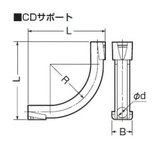 未来工業 【限定特価】CDサポート 適合管:CD管・PF管14・16 CDサポート 適合管:CD管・PF管14・16 CDB-16 画像3
