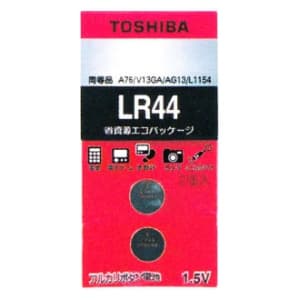 東芝 アルカリボタン電池 0.12mA 105mAh エコパッケージ 2個入 アルカリボタン電池 0.12mA 105mAh エコパッケージ 2個入 LR44EC2P