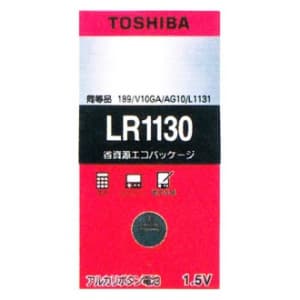 東芝 【ケース販売特価 5個セット】アルカリボタン電池 0.10mA 40mAh エコパッケージ LR1130EC_set