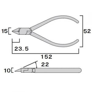 フジ矢 ストレートニッパ ストレート刃 サイズ:150mm ストレートニッパ ストレート刃 サイズ:150mm 01-150 画像2