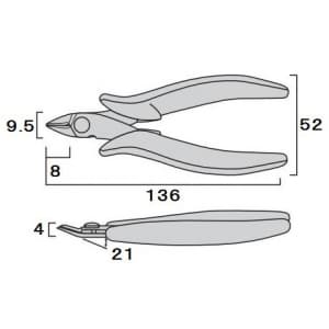 フジ矢 【生産完了品】ミニテック スマートニッパ 飛散防止付 ストレート刃 ESD対応 サイズ:135mm ミニテック スマートニッパ 飛散防止付 ストレート刃 ESD対応 サイズ:135mm MTN20CE-135 画像4