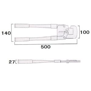 フジ矢 Mバーカッター 使用範囲:厚さ0.5mm以下 Mバーカッター 使用範囲:厚さ0.5mm以下 FMC-500 画像4