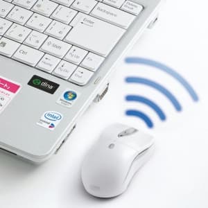 サンワサプライ 【生産完了品】ブルートゥースレーザーマウス 本体色:ホワイト Bluetooth3.0対応  MA-BTLS21W 画像5