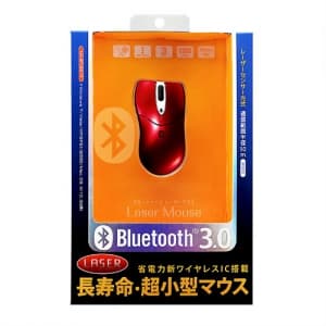 サンワサプライ 【生産完了品】ブルートゥースレーザーマウス 本体色:レッド Bluetooth3.0対応  MA-BTLS21R 画像3
