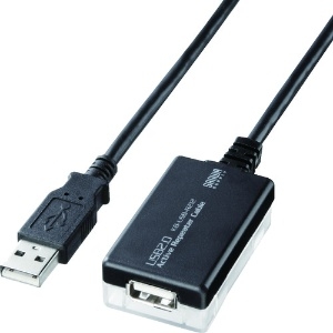サンワサプライ 【生産完了品】12m延長USBアクティブリピーターケーブル USB2.0対応 連結最大3本 KB-USB-R212