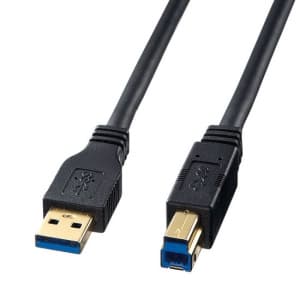 サンワサプライ 【生産完了品】USB3.0対応ケーブル Aコネクタ-Bコネクタ 長さ:1.5m ブラック  KU30-15