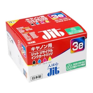 サンワサプライ 【生産完了品】JITリサイクルインク キヤノン専用 BCI-3eタイプ 4色パック  JIT-C034P 画像3