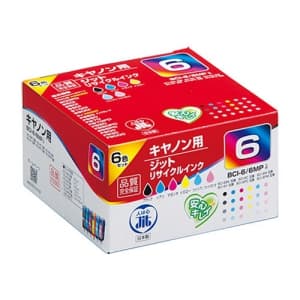 サンワサプライ 【生産完了品】JITリサイクルインク キヤノン専用 BCI-6タイプ 6色パック  JIT-C066P 画像3