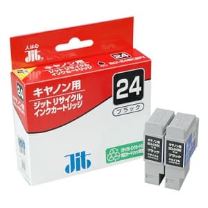 サンワサプライ 【生産完了品】JITリサイクルインク キヤノン専用 BCI-24Black ブラック 2個セット  JIT-C24B2P