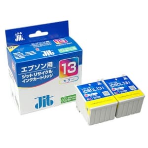 サンワサプライ 【生産完了品】JITリサイクルインク エプソン専用 IC5CL13 カラー5色一体型 2個セット  JIT-E13C2P