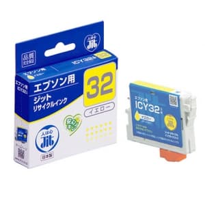 サンワサプライ 【生産完了品】JITリサイクルインク エプソン専用 ICY32 イエロー  JIT-E32Y