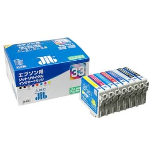 サンワサプライ 【生産完了品】JITリサイクルインク エプソン専用 IC8CL33 8色パック JIT-E338P