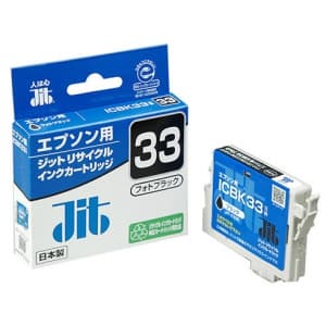 サンワサプライ 【生産完了品】JITリサイクルインク エプソン専用 ICBK33 フォトブラック JIT-E33B