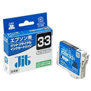 サンワサプライ 【生産完了品】JITリサイクルインク エプソン専用 ICBK33 フォトブラック  JIT-E33B