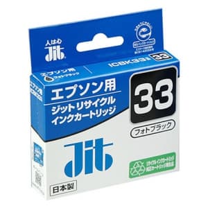 サンワサプライ 【生産完了品】JITリサイクルインク エプソン専用 ICBK33 フォトブラック  JIT-E33B 画像3