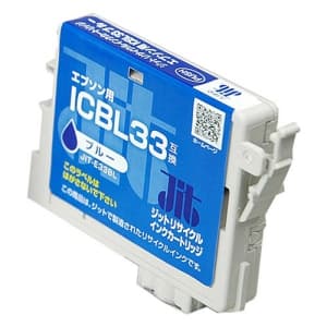 サンワサプライ 【生産完了品】JITリサイクルインク エプソン専用 ICBL33 ブルー  JIT-E33BL 画像2