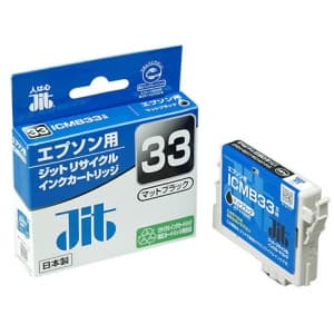 サンワサプライ 【生産完了品】JITリサイクルインク エプソン専用 ICMB33 マットブラック JIT-E33MB