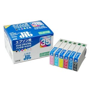 サンワサプライ 【生産完了品】JITリサイクルインク エプソン専用 IC6CL35 6色セット  JIT-E356P