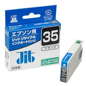 サンワサプライ 【生産完了品】JITリサイクルインク エプソン専用 ICBK35 ブラック JIT-E35B