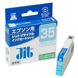 サンワサプライ 【生産完了品】JITリサイクルインク エプソン専用 ICLC35 ライトシアン JIT-E35LC