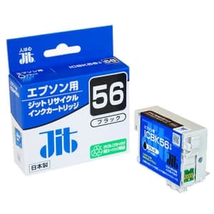 サンワサプライ 【生産完了品】JITリサイクルインク エプソン専用 ICBK56 ブラック JIT-E56B
