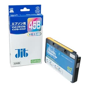 サンワサプライ 【生産完了品】JITリサイクルインク エプソン専用 ICCL45B 4色一体型 JIT-ECL45B