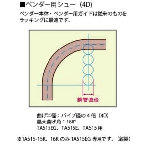 タスコ 【生産完了品】ベンダー用シュー21/8  TA515-16K 画像2