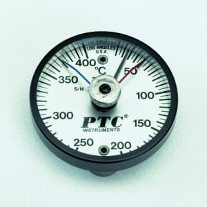 タスコ 【生産完了品】スタンダード高温・低温置針付温度計 +10〜+400℃ マグネット2個付 TA409N-400